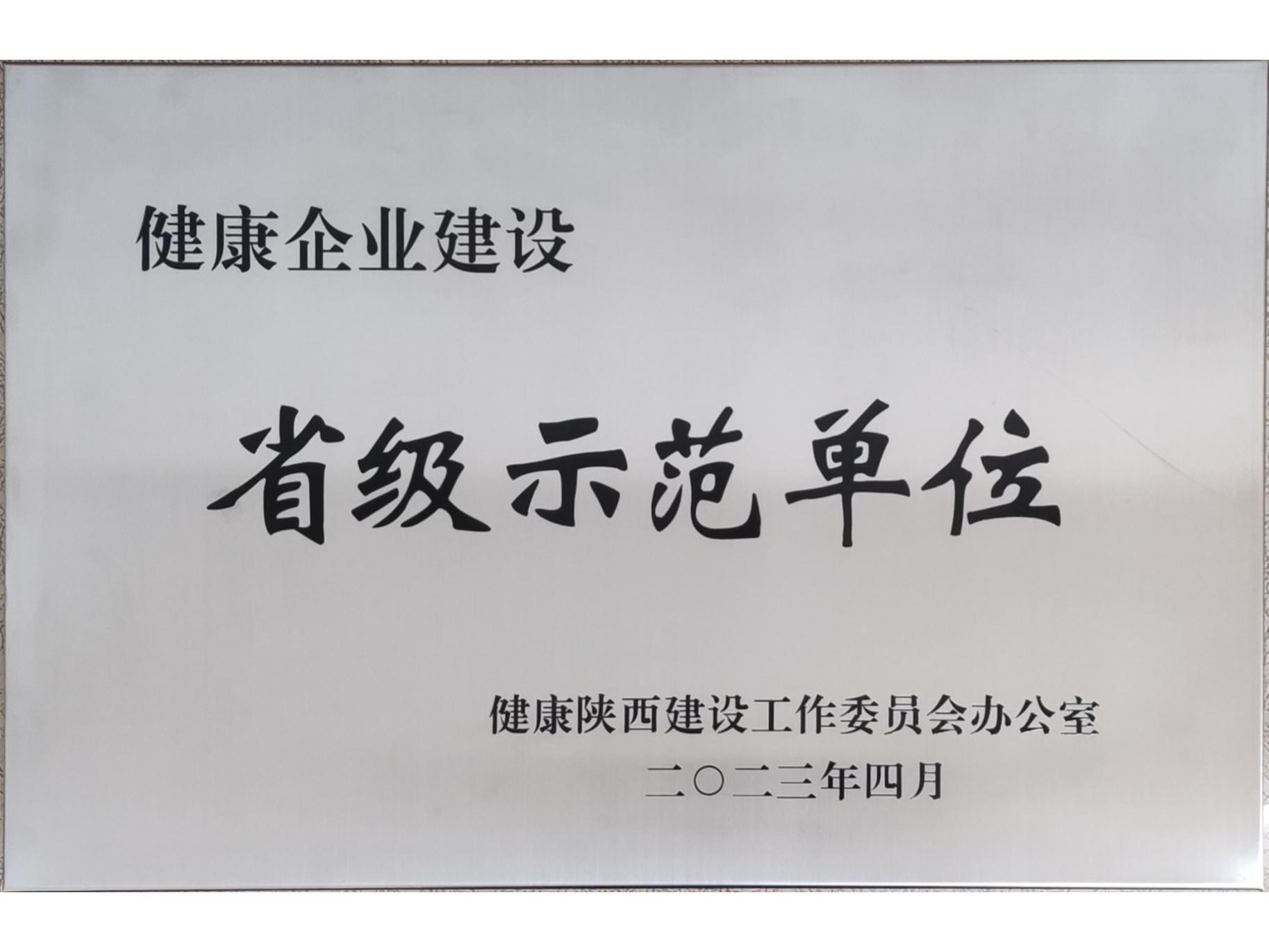 Provincial Demonstration Unit for Health Enterprise Construction