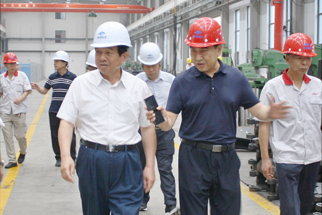 Li Ping, the chairman of the Belt Conveyor Association, and delegation visited the company for a visit